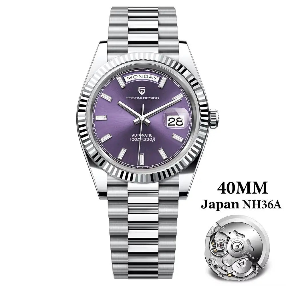 2025 New PAGANI DESIGN DD40 Men's Watches Brand Automatic Mechanical Watch For Men AR Sapphire Glass Waterproof Wrist watch Men