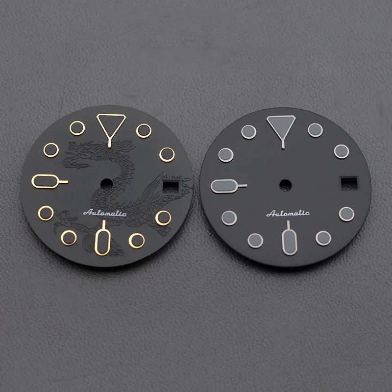 28.5mm Men's Watch Dial Fit SKX007 SKX009 6105 SRPD Tuna Monster Turtle Watch Case Watch For Japan NH35 NH36  7S26