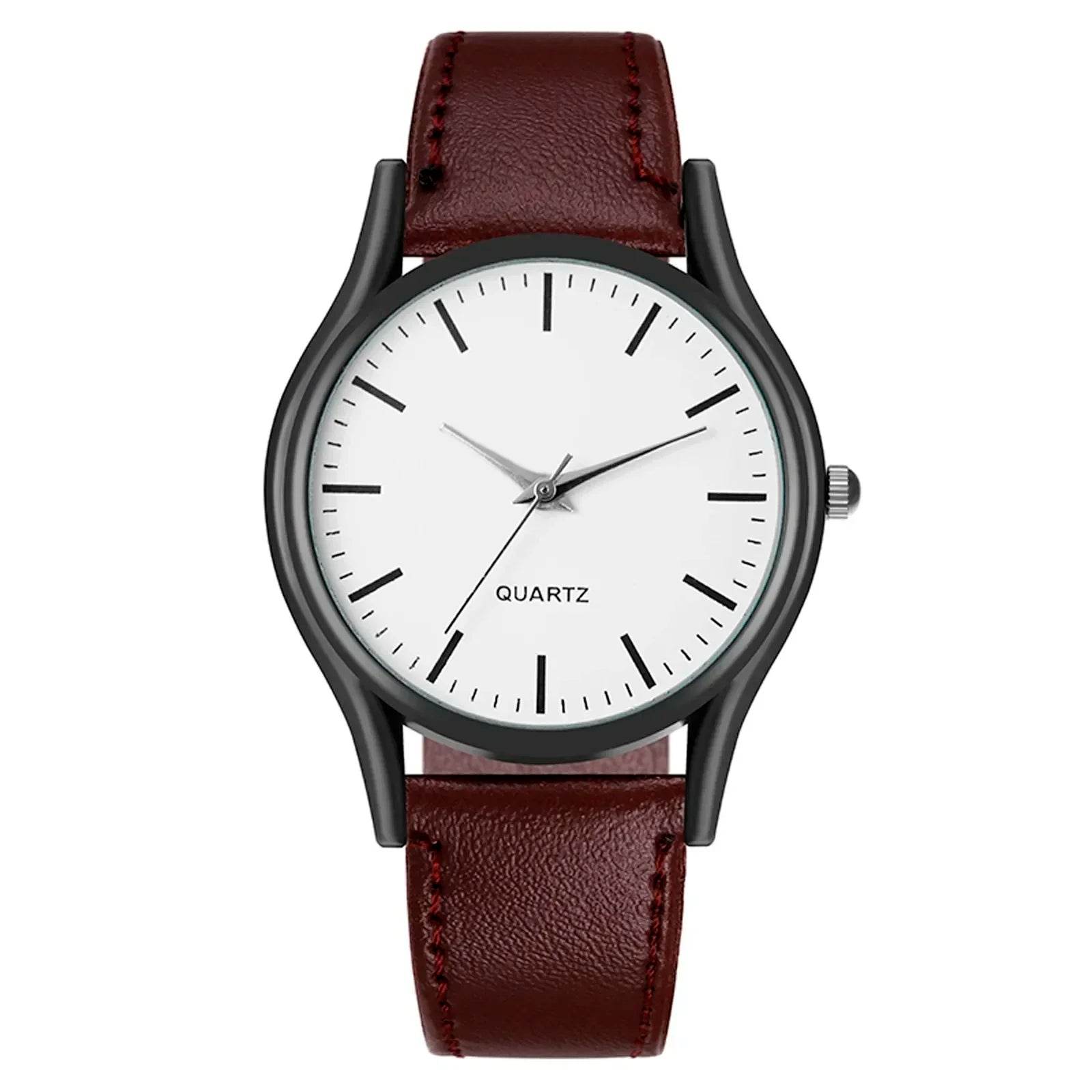 Watches for Men Reloj Hombre Fashion Retro Business Hand Watch Leather Watches Quartz - Lux Waches Max