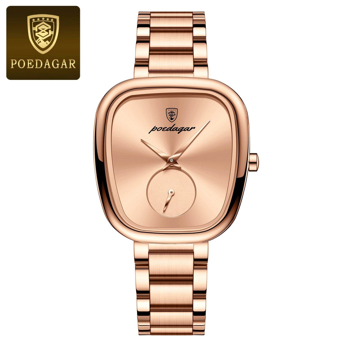 POEDAGAR Luxury Watch for Woman Waterproof Stainless Steel Quartz - Lux Waches Max
