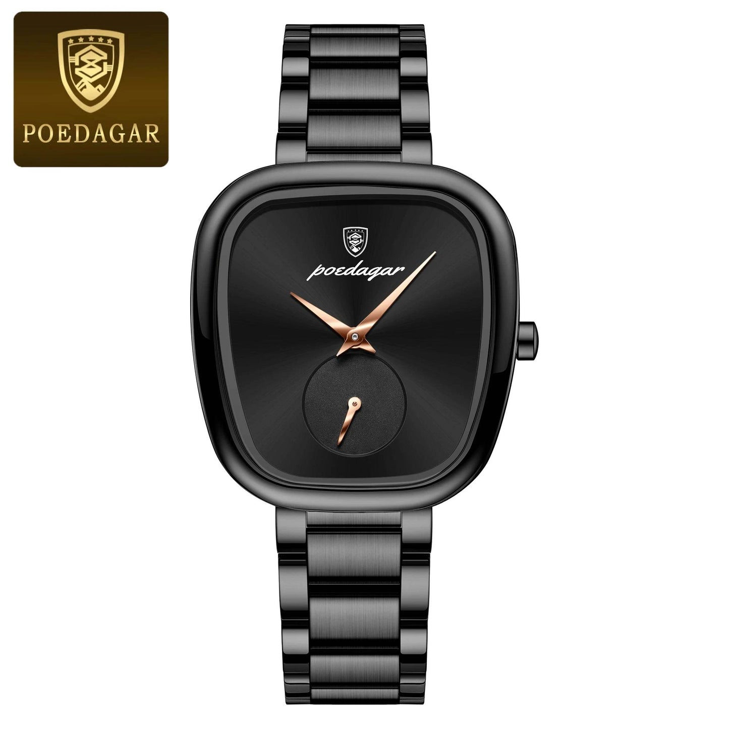 POEDAGAR Luxury Watch for Woman Waterproof Stainless Steel Quartz - Lux Waches Max