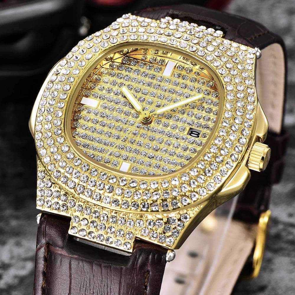 Hip Hop Diamond Brand Watches For Men - Lux Waches Max