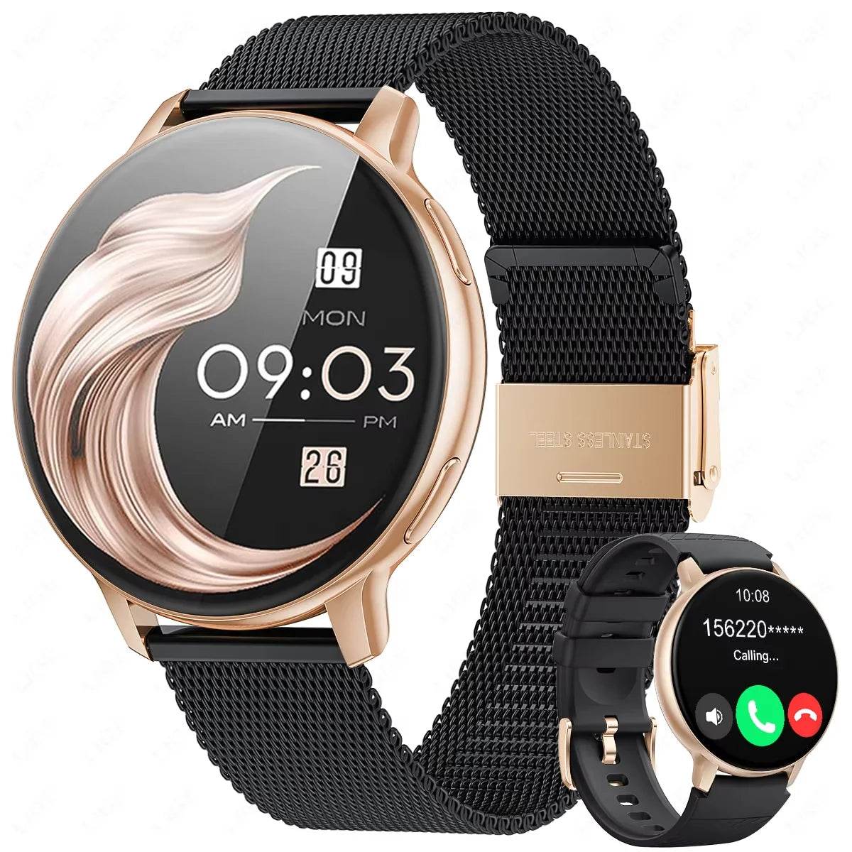 LIGE 2025 Smart Watch Women Bluetooth Sport Men Smartwatch Ladies For Android IOS - Lux Waches Max