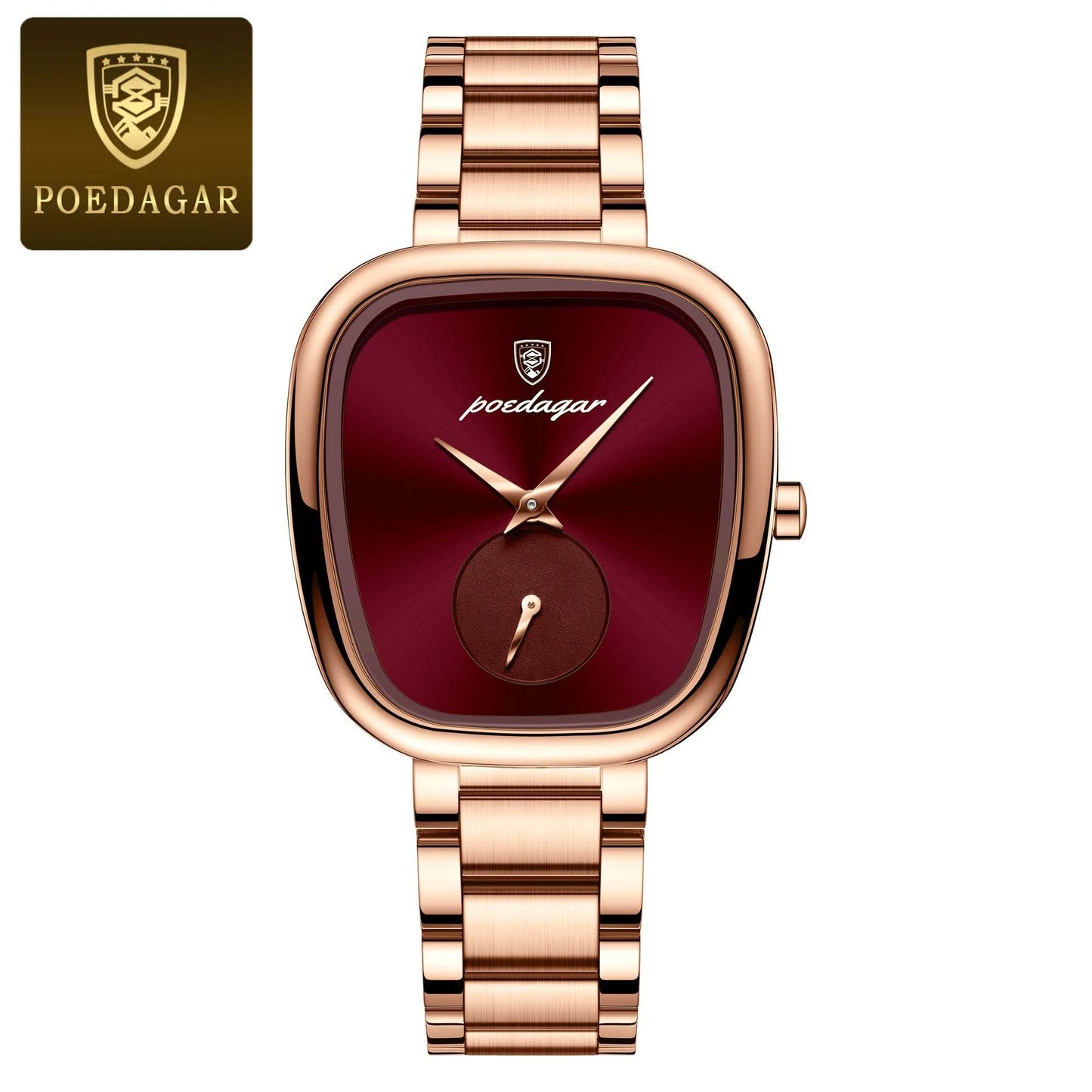 POEDAGAR Luxury Watch for Woman Waterproof Stainless Steel Quartz - Lux Waches Max