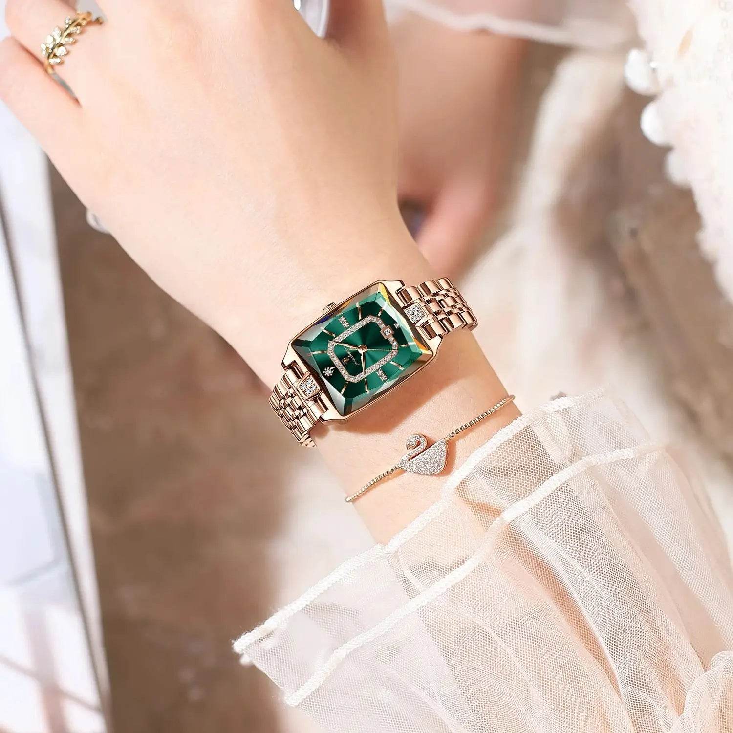 POEDAGAR Luxury Watch For Woman Waterproof Calendar High Quality Ladies Watch Stainless Steel Quartz Women's Watches Elegant+Box - Lux Waches Max