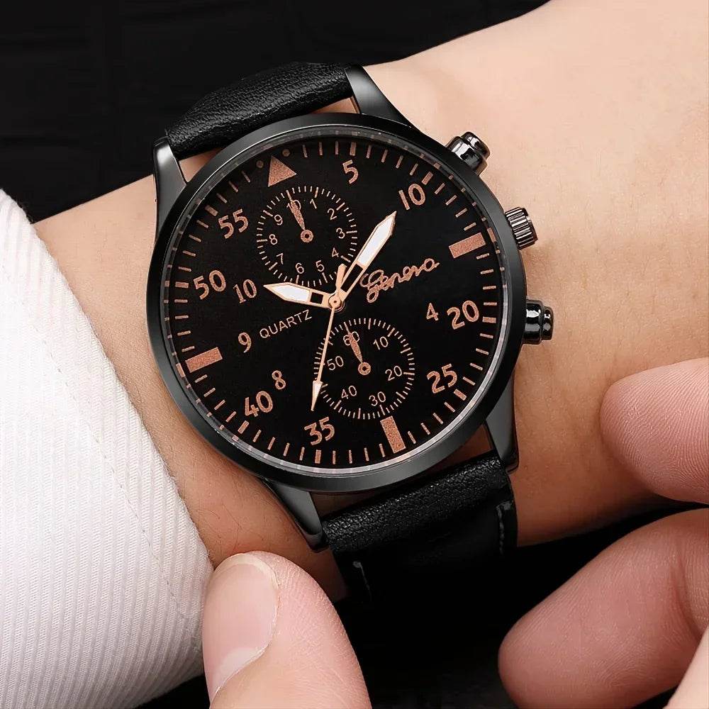 Watches for Men Reloj Hombre Fashion Retro Business Hand Watch Leather Watches Quartz - Lux Waches Max