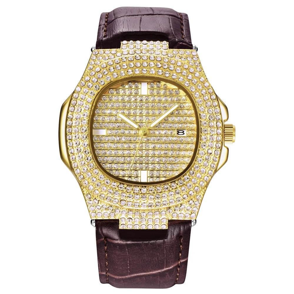 Hip Hop Diamond Brand Watches For Men - Lux Waches Max