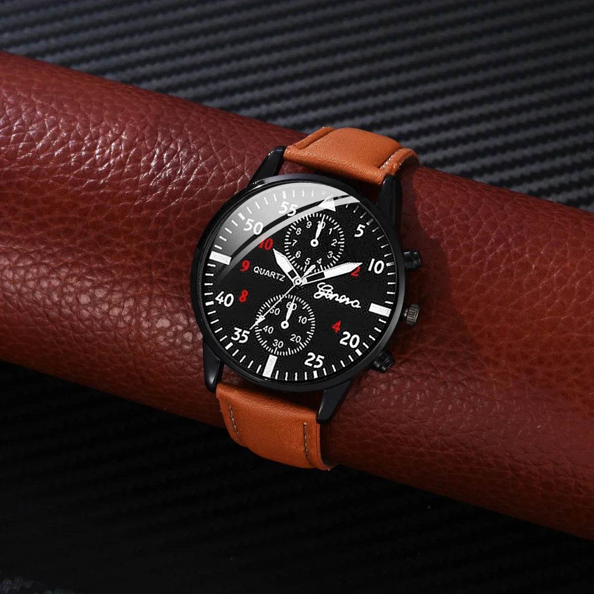 Watches for Men Reloj Hombre Fashion Retro Business Hand Watch Leather Watches Quartz - Lux Waches Max