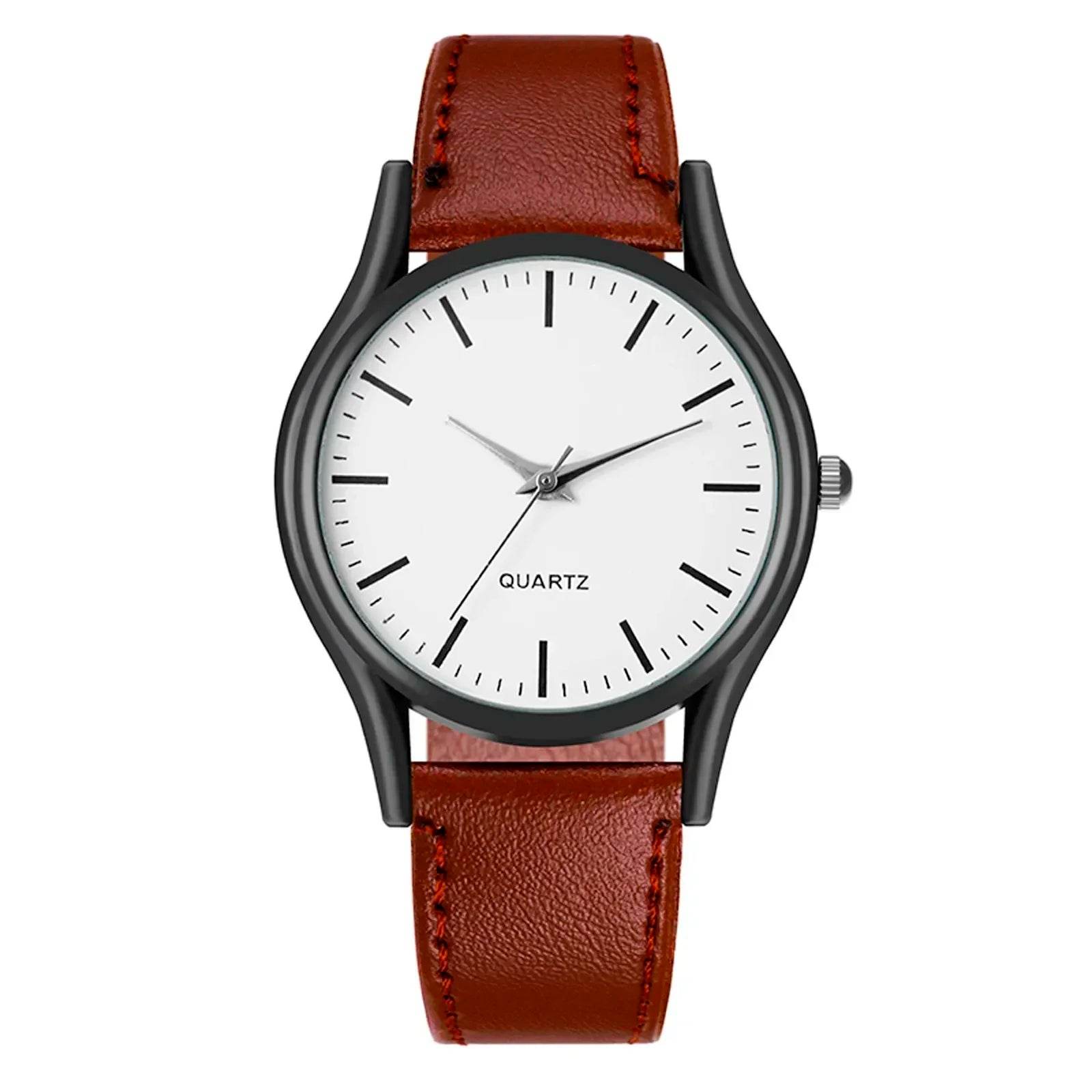 Watches for Men Reloj Hombre Fashion Retro Business Hand Watch Leather Watches Quartz - Lux Waches Max