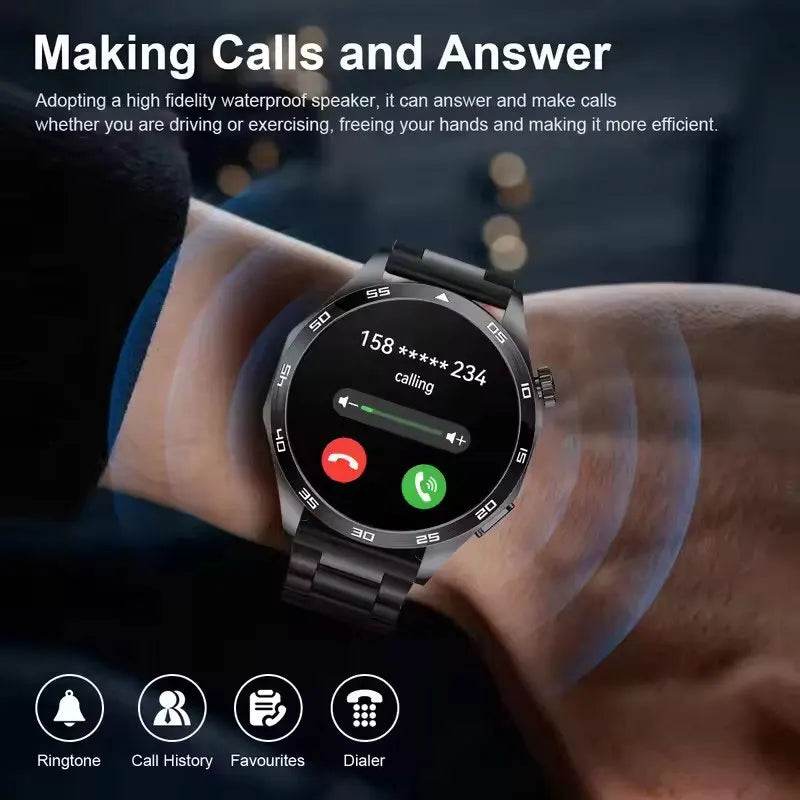 2025 Men’s Smartwatch – AMOLED, Bluetooth Call, GPS, NFC - Lux Waches Max