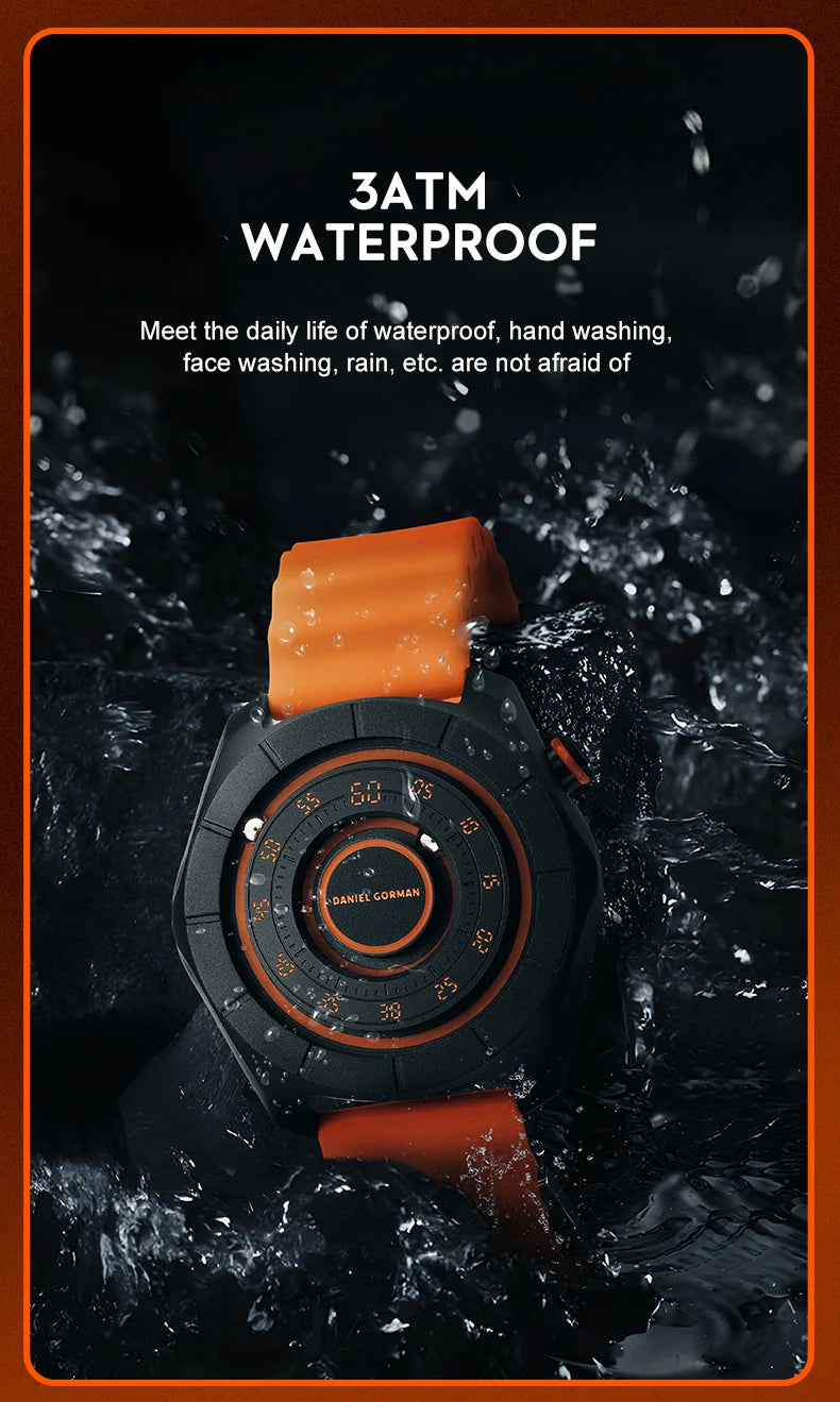 Original Planet Series New Design Magnetic Analog Iron Ball Watch Hands Luminous Luxury Watches Men Quartz Watches Lux Waches Max