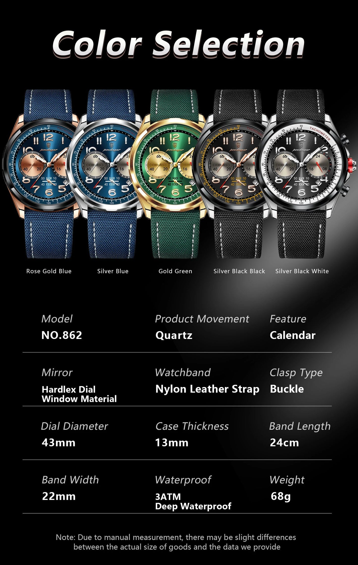 Luxury  Watches Men Sport Quartz Genuine Leather Watch 862 Lux Waches Max