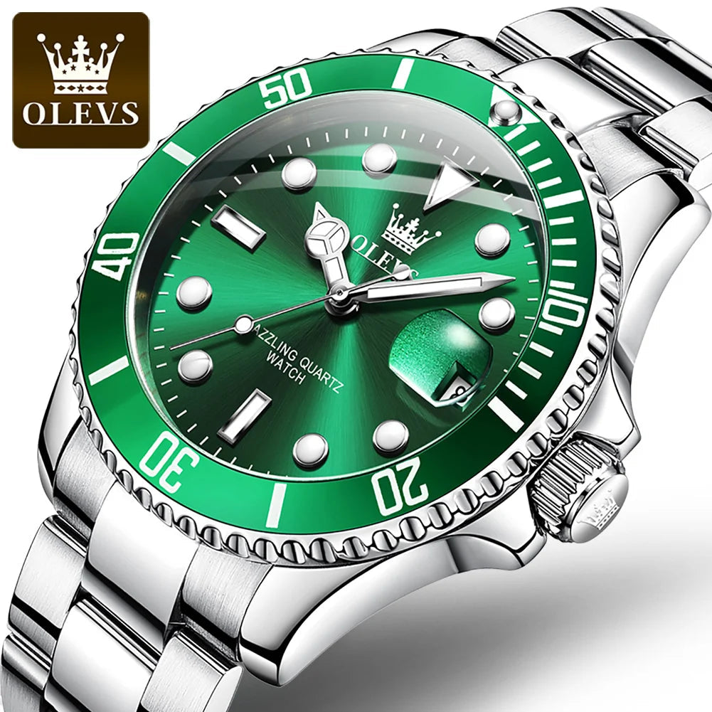 OLEVS 5885 Luxury Watches Quartz Clock Masculino Lux Waches Max
