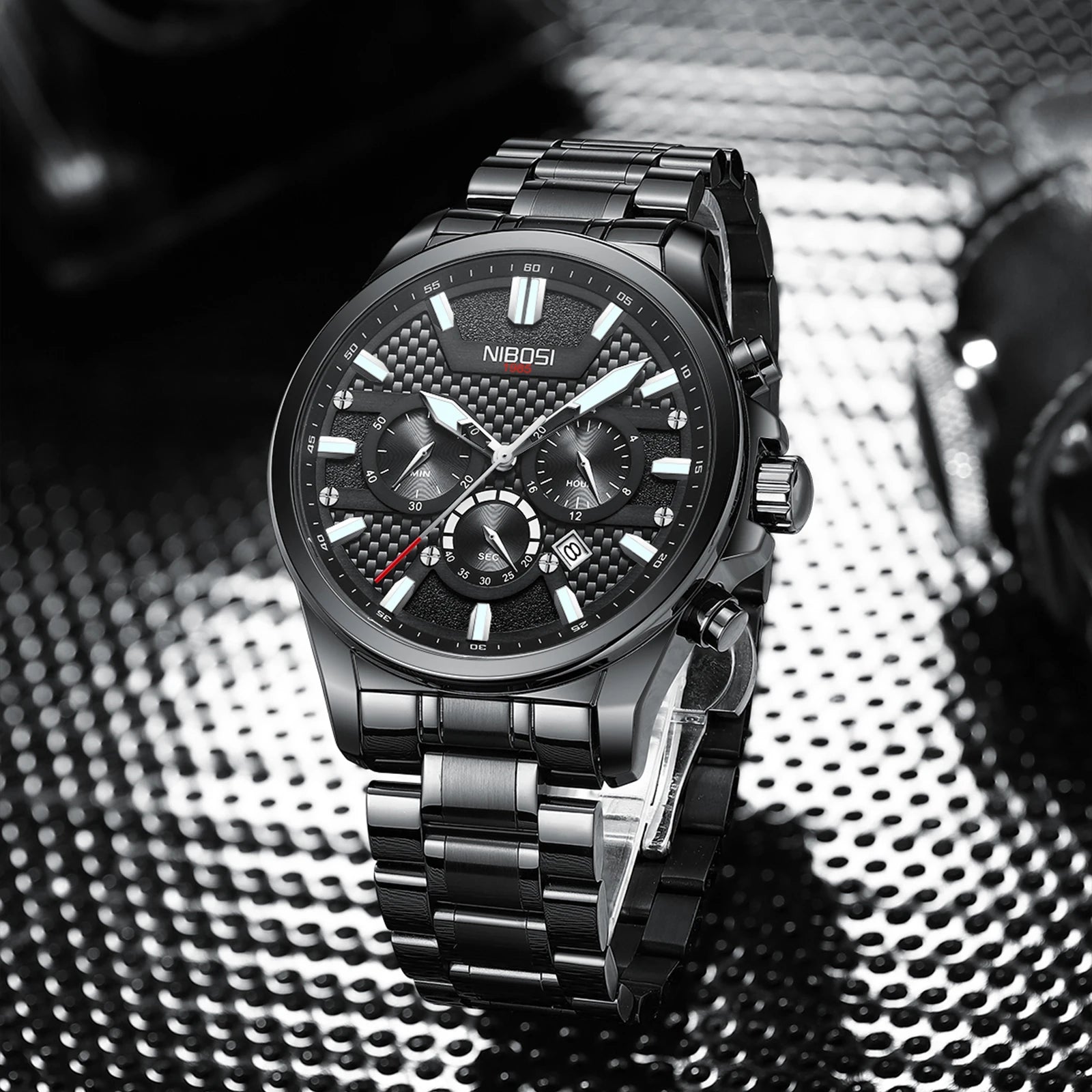 NIBOSI 2512 Fashion Gift Gold Watch Men Lux Waches Max