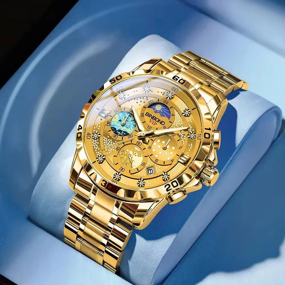 Starry Sky Quartz Luxury Watches for Man Lux Waches Max