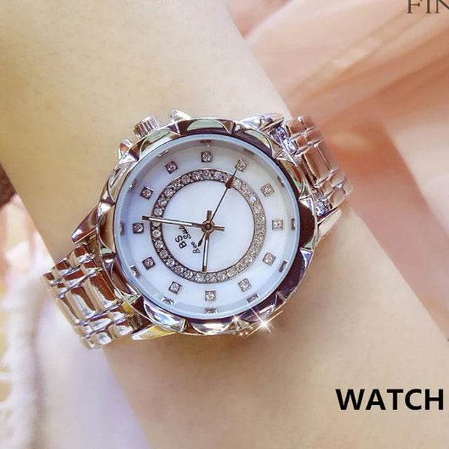 Diamond Women Watch Luxury Brand 2025 Rhinestone - Lux Waches Max