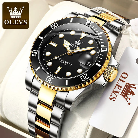 OLEVS 5885 Luxury Watches Quartz Clock Masculino Lux Waches Max