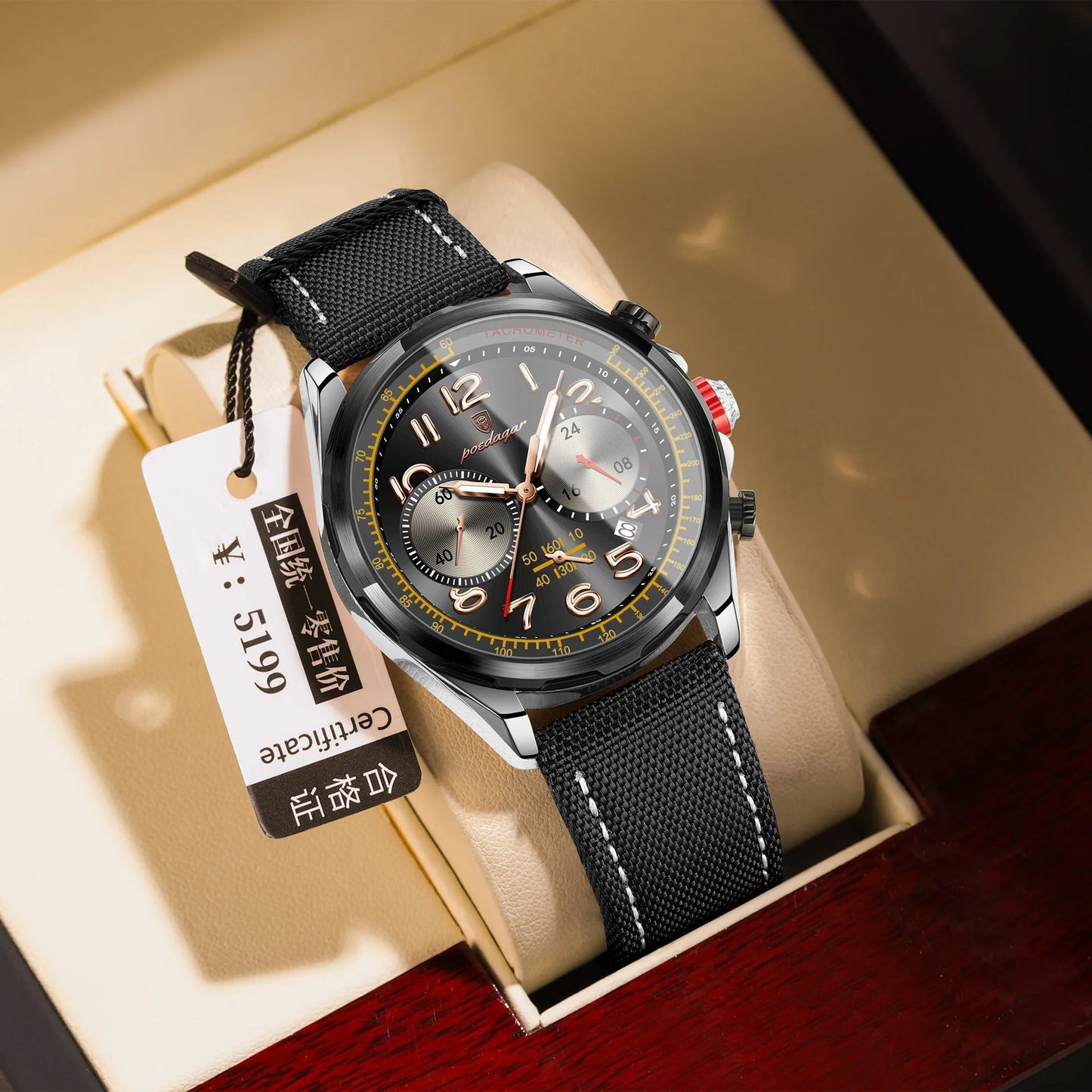 Luxury  Watches Men Sport Quartz Genuine Leather Watch 862 Lux Waches Max