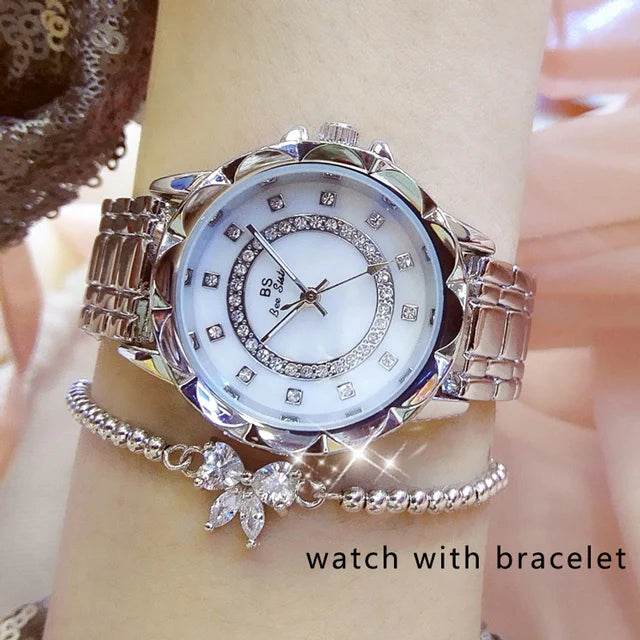 Diamond Women Watch Luxury Brand 2025 Rhinestone - Lux Waches Max