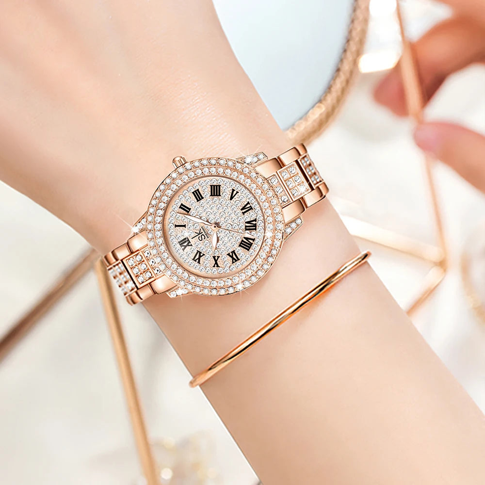 Luxury Watches Diamond Women Quartz Watch for 2024 Lux Waches Max