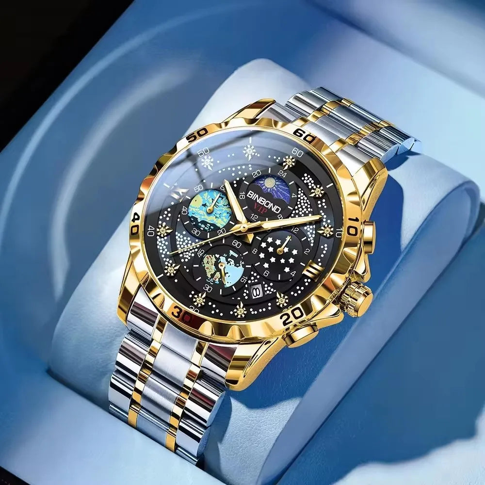 Starry Sky Quartz Luxury Watches for Man Lux Waches Max