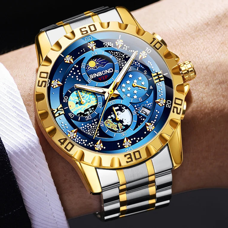 Starry Sky Quartz Luxury Watches for Man Lux Waches Max