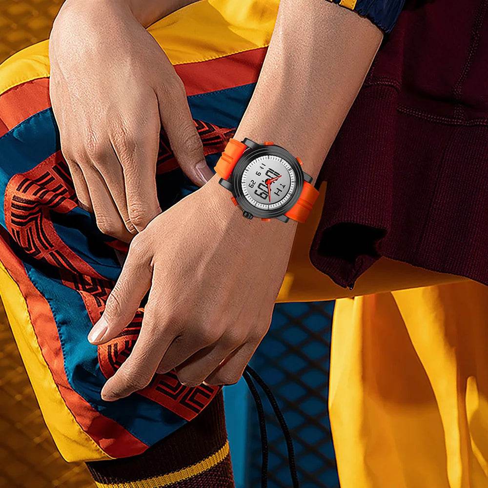 SINOBI Sports Watches Men Dual Display Analog Digital LED Electronic Quartz - Lux Waches Max