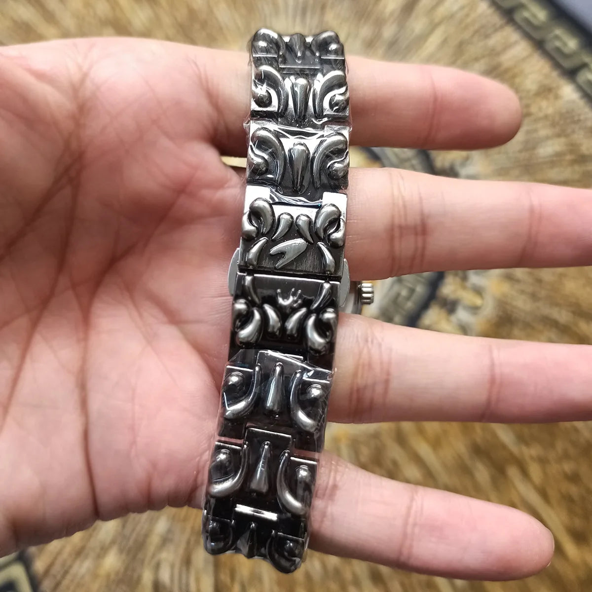 Watch for Men Classic Claw Alabaster Watches Y2K Calendar Quartz Wristwatches Male Clock Gifts Relogio Masculino Drop Shipping