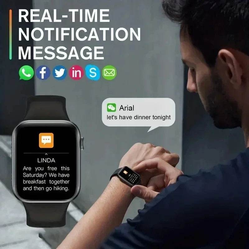 2025 New Smartwatch For Men Android IOS Phone 1.73" Screen