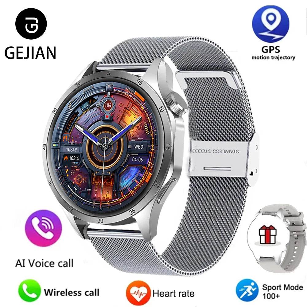 2025 Men’s Smartwatch – AMOLED, Bluetooth Call, GPS, NFC - Lux Waches Max