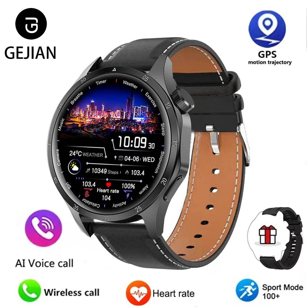 2025 Men’s Smartwatch – AMOLED, Bluetooth Call, GPS, NFC - Lux Waches Max