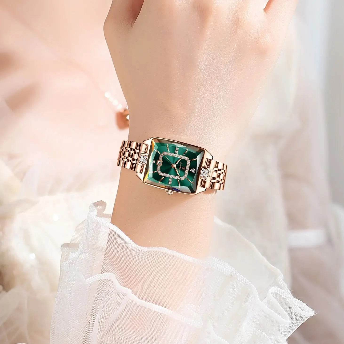 POEDAGAR Luxury Watch For Woman Waterproof Calendar High Quality Ladies Watch Stainless Steel Quartz Women's Watches Elegant+Box - Lux Waches Max