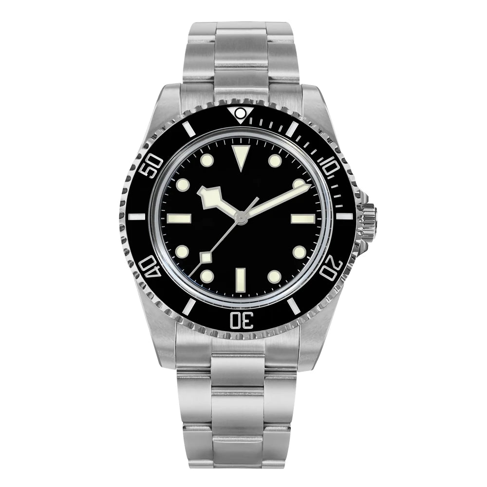 San Martin 40mm YN55 Luxury Watch Men Mechanical Wristwatches Water Ghost Sapphire Automatic 20Bar Relojes Para Hombre SN0006B-1