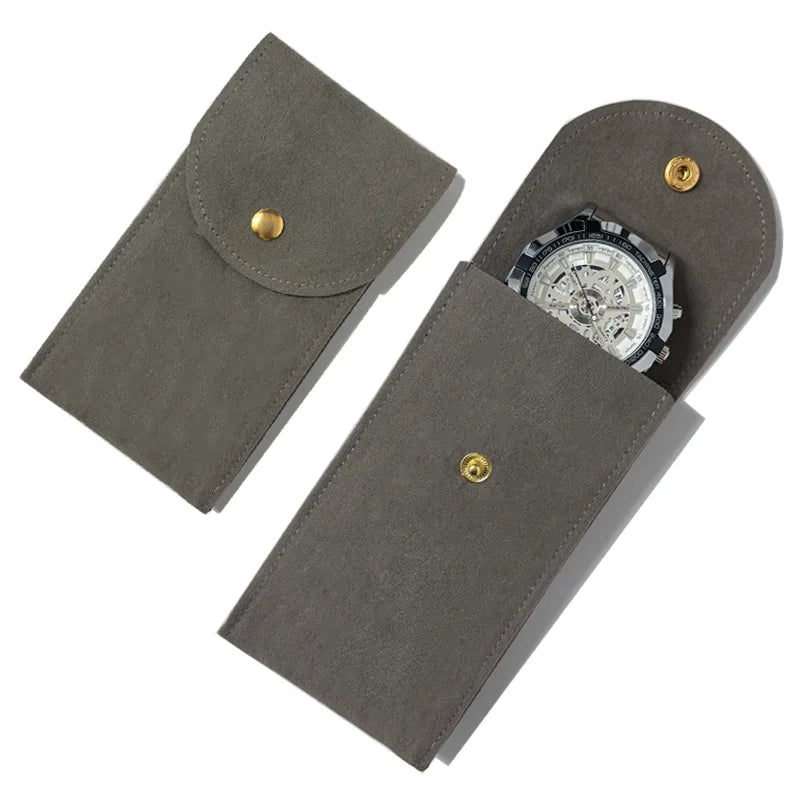 Embers Watch Bag Blue Black Green Watch Box Flannelette Gift Box Travel Storage Case Durable Portable Watch Dust Protection Case