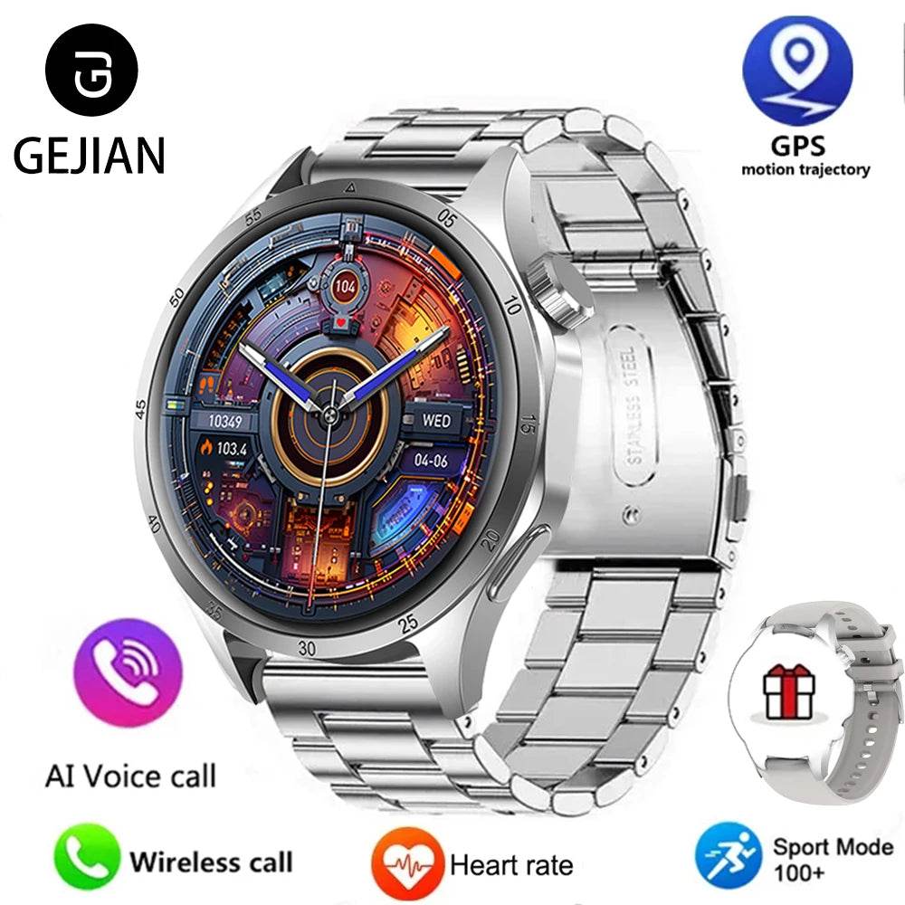 2025 Men’s Smartwatch – AMOLED, Bluetooth Call, GPS, NFC - Lux Waches Max