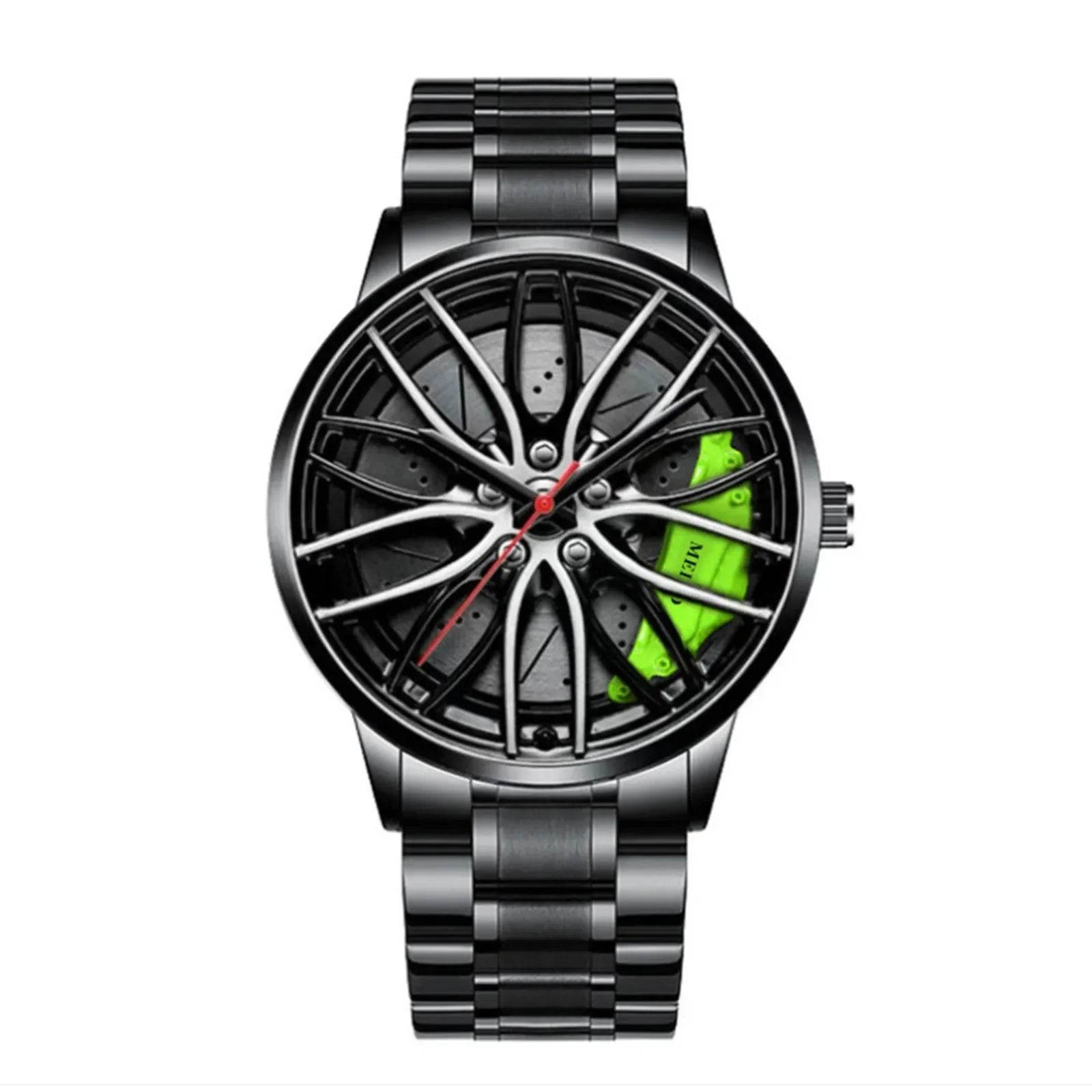 Car Watches For Men,Waterproof Stainless Steel Quartz Wrist Watch Sports - Lux Waches Max