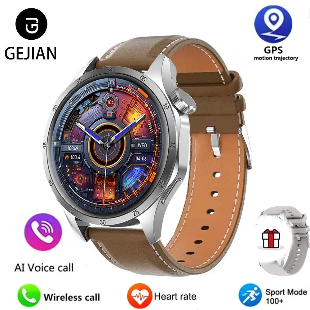 2025 Men’s Smartwatch – AMOLED, Bluetooth Call, GPS, NFC - Lux Waches Max