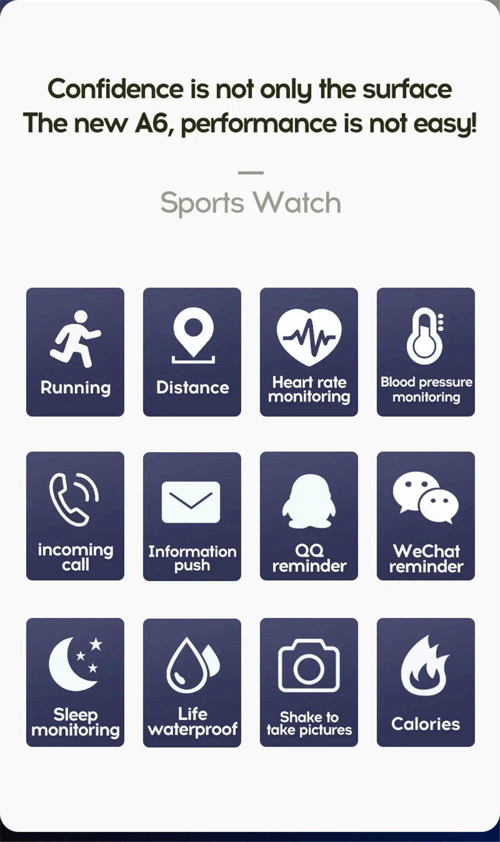 Smart Watch 116 Alarm Clock Weather - Lux Waches Max