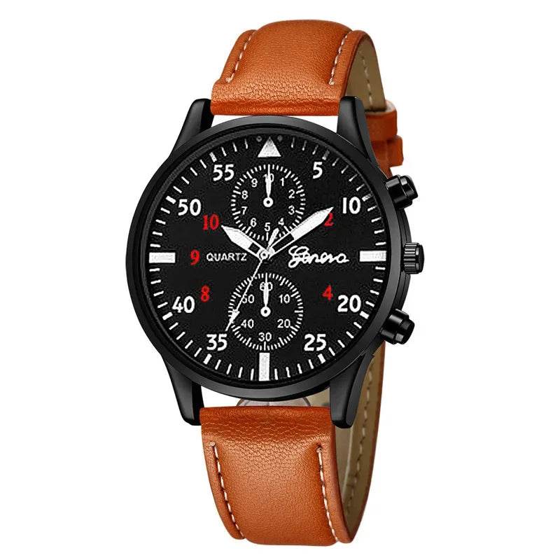 Watches for Men Reloj Hombre Fashion Retro Business Hand Watch Leather Watches Quartz - Lux Waches Max