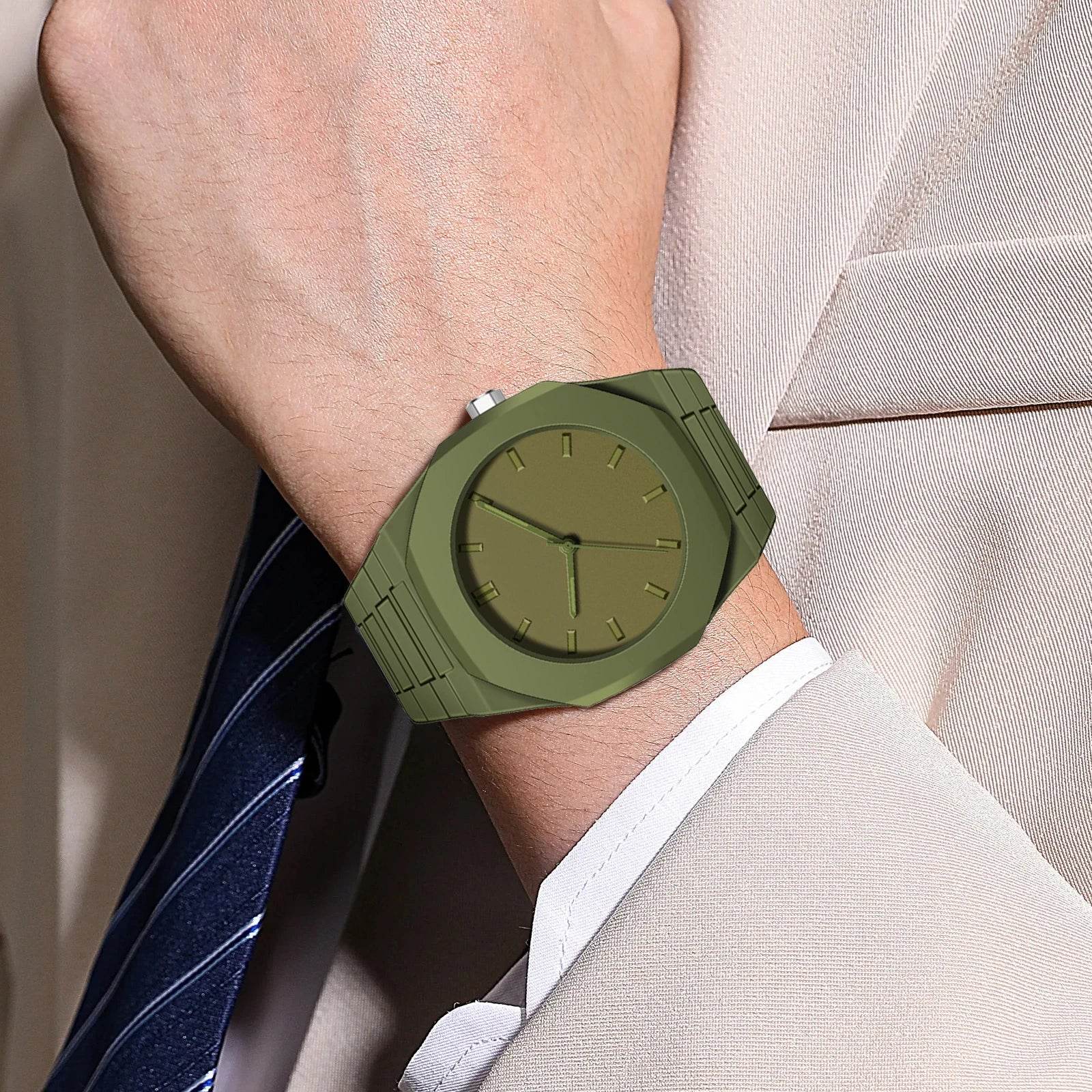 2025 New Modern Simple Creative Sports and Leisure Watch Creative Design Waterproof Quartz - Lux Waches Max