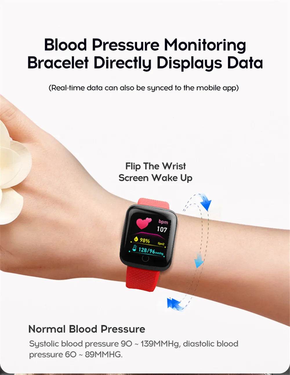 Smart Watch 116 Alarm Clock Weather - Lux Waches Max