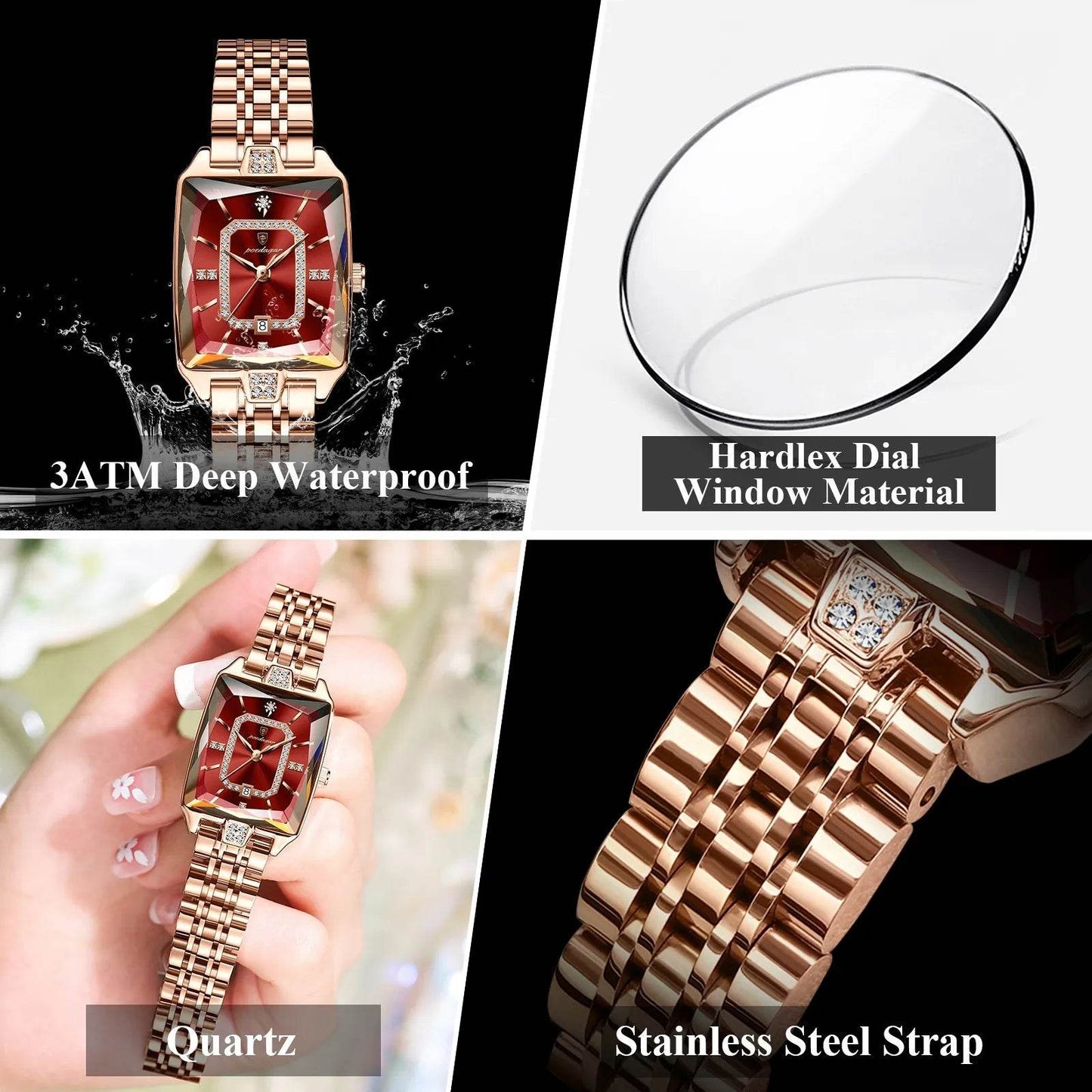 POEDAGAR Top Elegant Women Wristwatch Quartz Women's Watches - Lux Waches Max