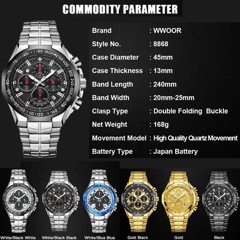 Sports Watches For Men Fashion Quartz - Lux Waches Max