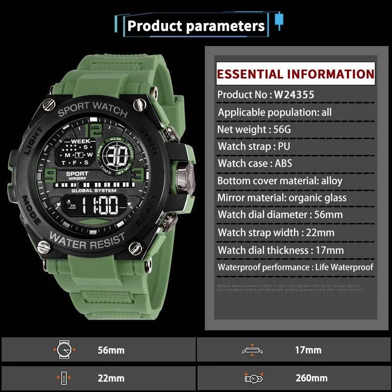 Top Luxury Electronic Watch for Man Outdoor Sport Watch - Lux Waches Max