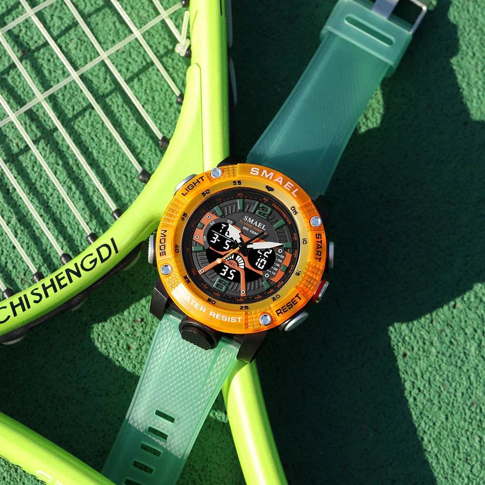 Sport Watches Men SMAEL Waterproof Analog Digital Quartz - Lux Waches Max