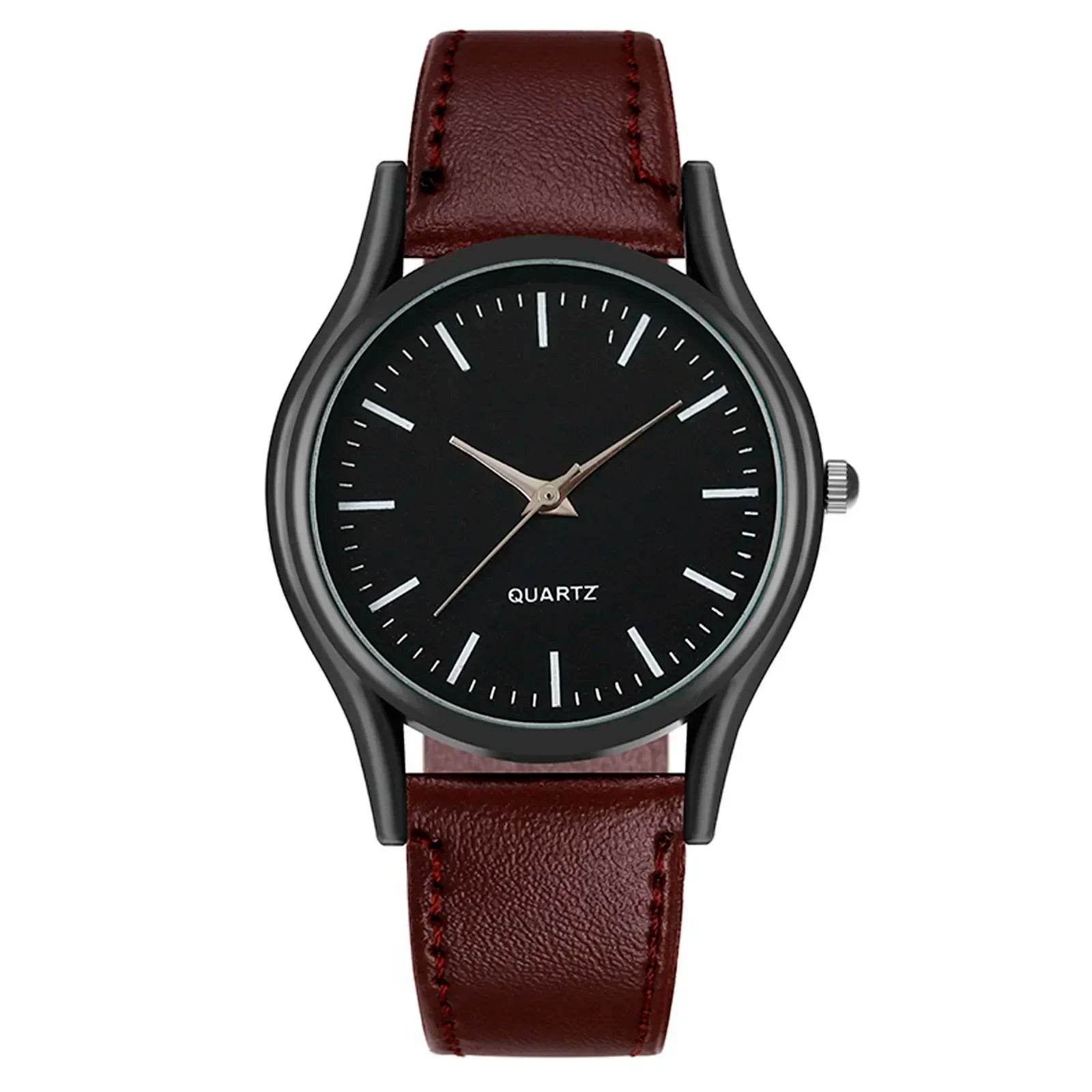 Watches for Men Reloj Hombre Fashion Retro Business Hand Watch Leather Watches Quartz - Lux Waches Max