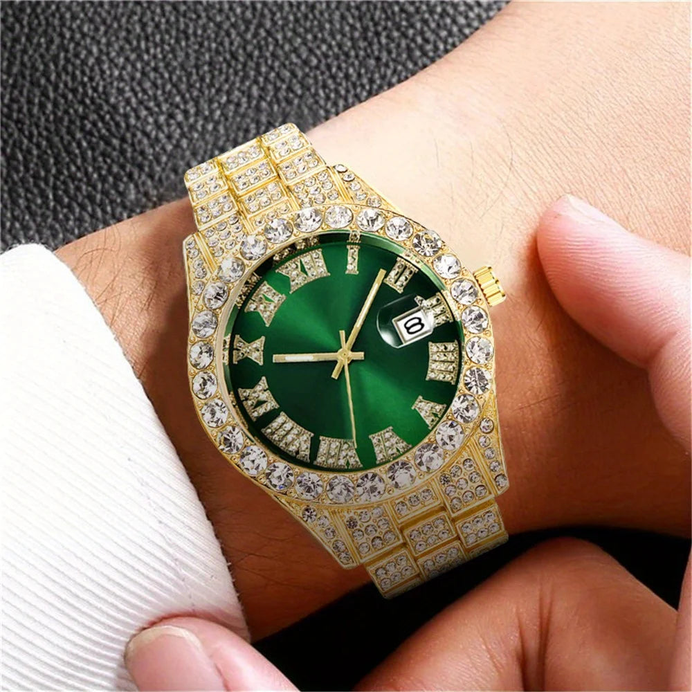 Fashion Unisex Watch, Quartz Movement, Round Alloy Case, Analog Display, Alloy Strap, Perfect for Daily Wear, Parties, Gifts