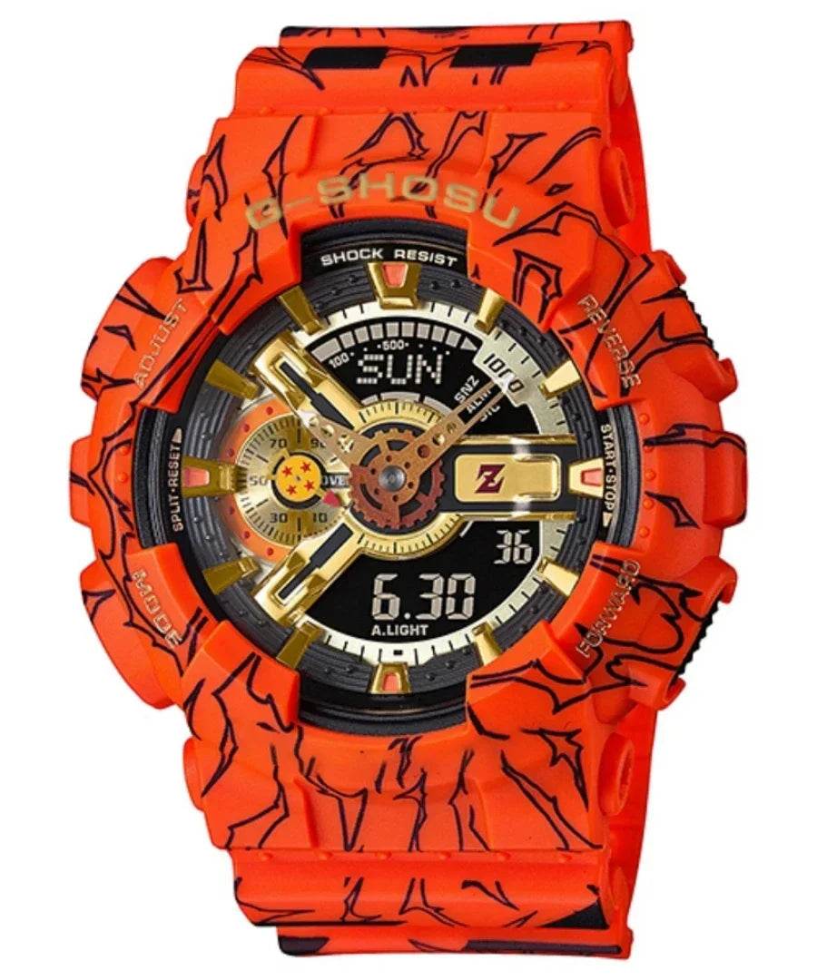 Sport Electronic Digital Unisex Large Dial Fully Functional Dual Display World Time Oak Series - Lux Waches Max