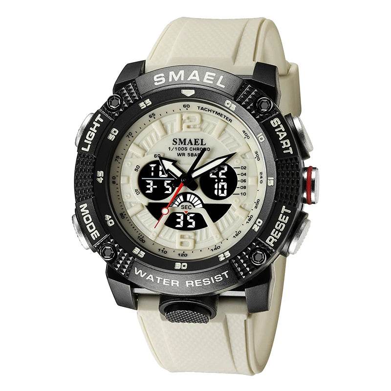 Sport Watches Men SMAEL Waterproof Analog Digital Quartz - Lux Waches Max