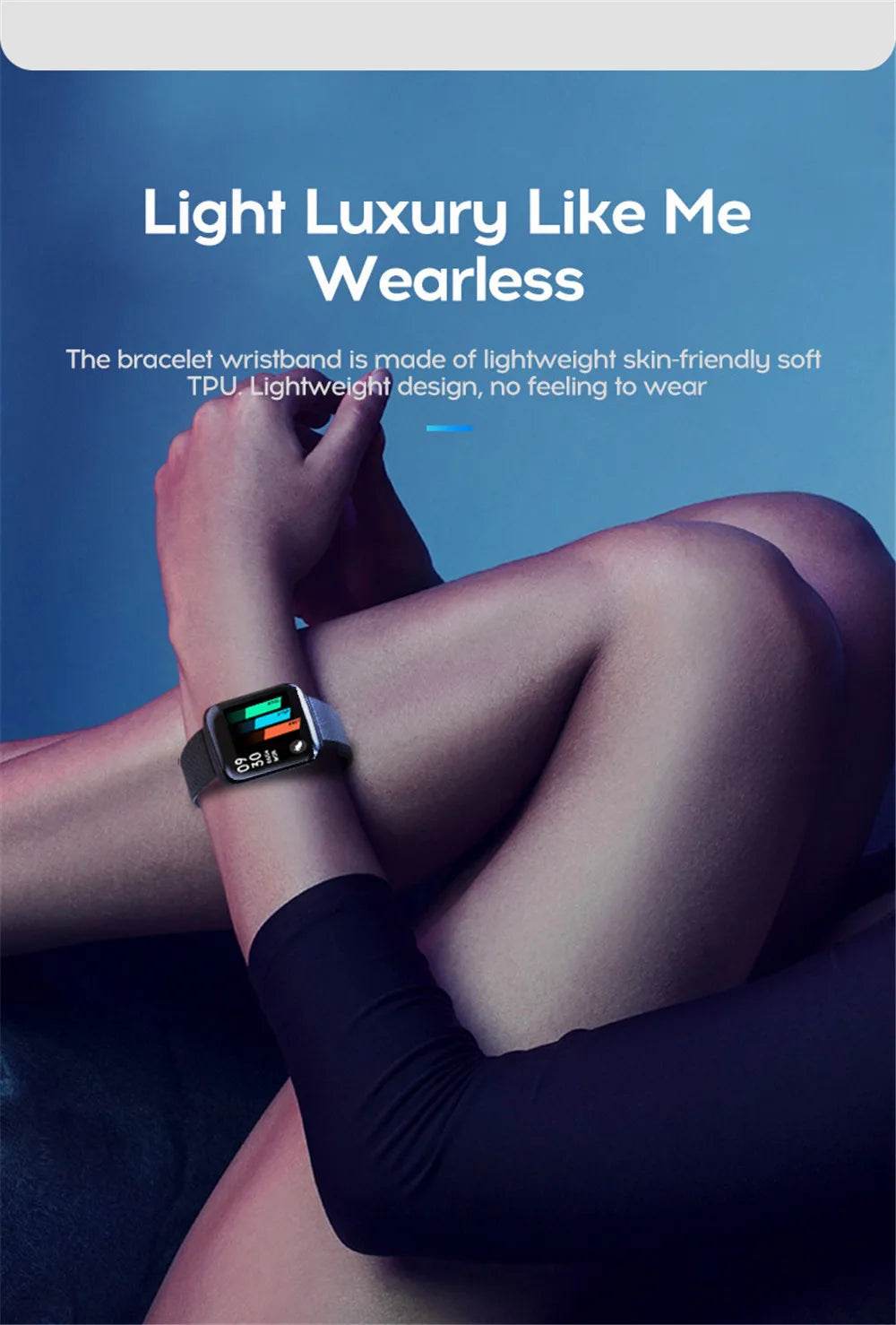 Smart Watch 116 Alarm Clock Weather - Lux Waches Max